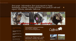 Desktop Screenshot of cadenzaboergoats.com