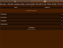 Tablet Screenshot of cadenzaboergoats.com